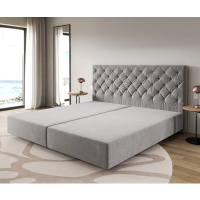 Afbeelding van DELIFE Boxspringframe Dream Great microvezel grijs 200x200 cm