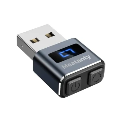 Afbeelding van meatanty Metalen kleine muis Jiggler, USB Mouse Mover niet detecteerbaar, Automatische Shaker met scherm, 3 modi bewegend apparaat, Wiggler Giggler Juggler Houd computer/pc/laptop actief kantoor