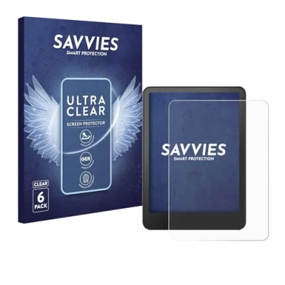 Afbeelding van Savvies Screenprotector voor Amazon Kindle Paperwhite 2024 Signature Edition (12. Gen.) Folie Beschermfolie transparant (6 Stuks)