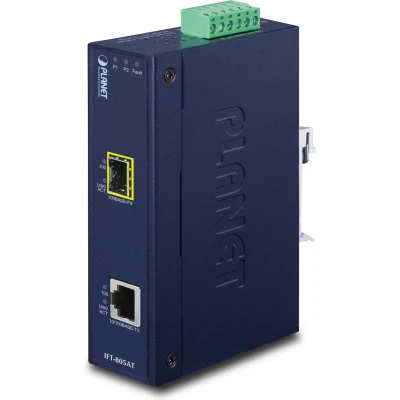 Afbeelding van Planet 10/100Base TX naar 100Base FX Industriële Media converter + Brede Bedrijfstemperatuur, Data