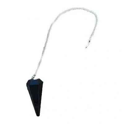 Afbeelding van Pendel natuursteen amethist, kristallen slinger, zeshoeki vintage, voor wensenroede, reiki chakra, waarzeggerij, meditatie, Wicca, zwart