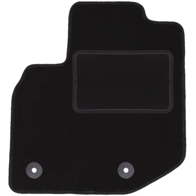 Afbeelding van Wielganizator Zwarte pasvorm bestuurdersmat, geschikt voor: Honda Jazz III Hatchback (2011 2014) deurmat bestuurderszijde velours automatten