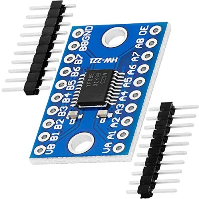 Afbeelding van AZDelivery TXS0108E Logic Level Converter 8 kanaal compatibel met Arduino en Raspberry Pi Inclusief E Book!