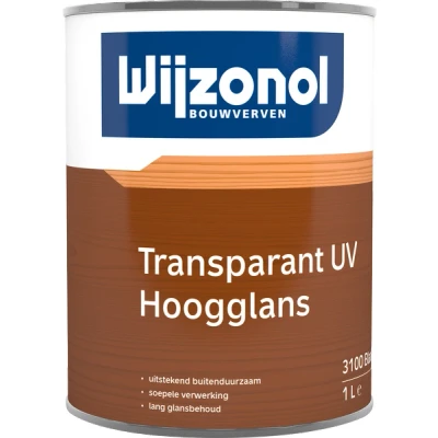 Afbeelding van wijzonol transparant uv hoogglans 3100 kleurloos 1 ltr