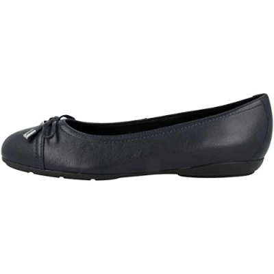 Afbeelding van Geox Annytah Ballerina&#039;s, Dames, Maat: 36.5, Navy Leer