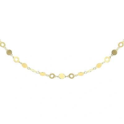 Afbeelding van Geelgoud op Zilveren Collier 4 2100763