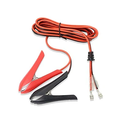 Afbeelding van GELRHONR Batterij Alligator Clip Kabel 12V 24V, 1.8M 18AWG Auto Verlengkabel met Quick Splice Crimp Lock Terminal