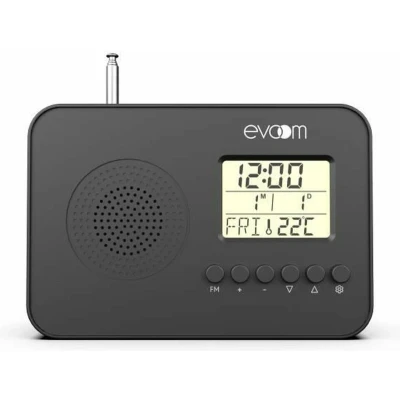 Afbeelding van Radio Evoom LEKIO Zwart Modern