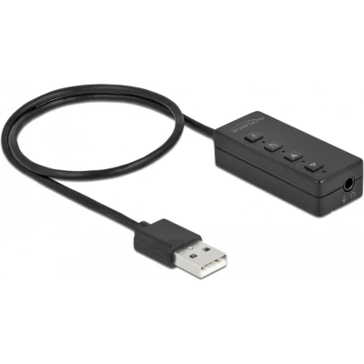 Afbeelding van Delock USB Headset und Mikrofon Adapter mit 2 x 3,5 mm Klinkenbuchse f