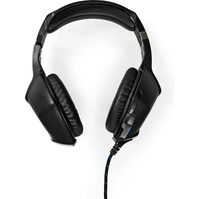 Afbeelding van Gaming headset Nedis 2.2 meter (Bedraad, Jack 3.5 mm, Microfoon, LED)