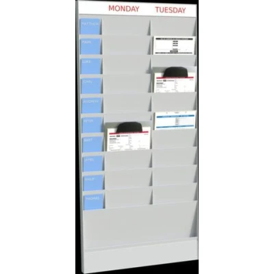 Afbeelding van Weekplanner 20 vakken A4 Paperflow