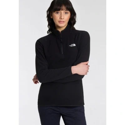 Afbeelding van The North Face Glacier ZIP Fleece trui, Dames, Maat: Large, Tnf black
