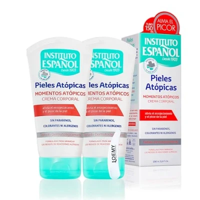 Afbeelding van Instituto Español Eczema Cream Creme Hydraterende voor Atopische huid Regenererende Intensieve verzorging ruwe Dagelijkse Handcrème ter voorkoming van Uitdroging Set 300 ml