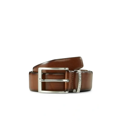 Afbeelding van TOM Tailor Ttbill Riem, Heren, Maat: 85, Light brown uni