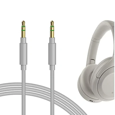 Afbeelding van Geekria QuickFit Compatibel met Sony audiokabel WH 1000XM5 CH700N CH710N 1000XM4 1000XM3 1000XM2 XB910N XB900N XB950BT Auriculares, 3,5 mm Estéreo de Repuesto kabel (1,2 m)