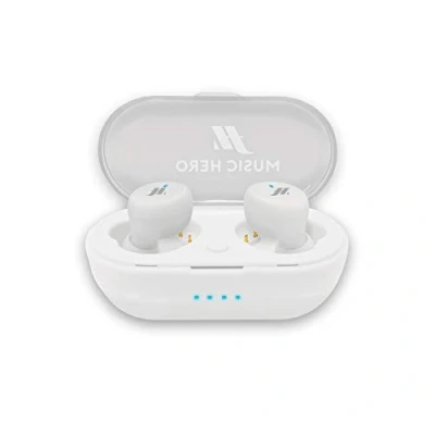 Afbeelding van TWS True Wireless Stereo hoofdtelefoon in tube met 300 mAh laadstation, multifunctionele toetsen voor muziek en oproepbeheer, geïntegreerde microfoon, 4 siliconen oordopjes inbegrepen