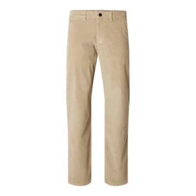 Afbeelding van Selected Homme Straight Miles NOOS Chino, Heren, Maat: 33x32, Chinchilla