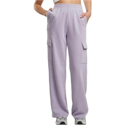 Afbeelding van Urban Classics Baggy Terry Cargobroek, Dames, Maat: Small, Dustylilac