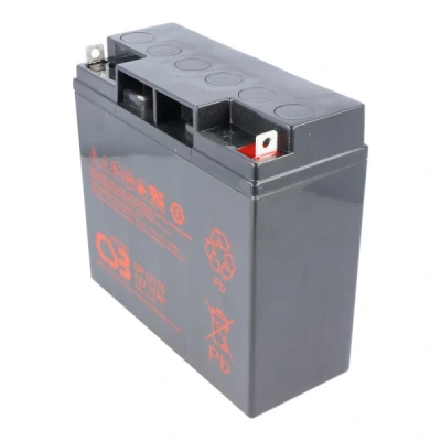 Afbeelding van CSB GP12170 12 volt AGM loodzuuraccu 17Ah, 181x76x167mm M5 platte pool B / N 5 jaar type + standby
