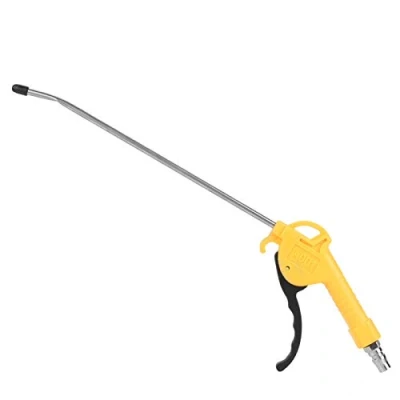 Afbeelding van 10,4 inch luchtblaaspistool met 1/4 PT scharnierende adapter, pneumatische stofverwijderingspistoolreiniger van aluminiumlegering, hogedruk comfortabele grip