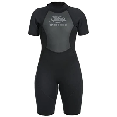Afbeelding van Trespass Vrouwen Duiken Korte Neopreen Wetsuit Met Ritssluiting, Zwart, M UK