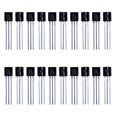 Afbeelding van 20 stks MCP1700 3302E/TO 92 LDO Lineaire Spanningsregelaar 3 Terminals 250mA Vaste Uitgangsspanning Nom. 3.3 V door Gat