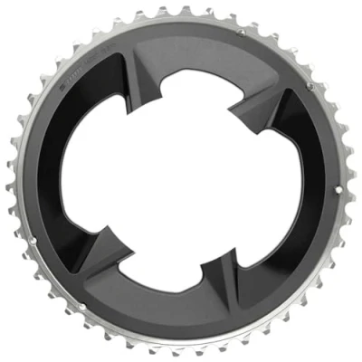 Afbeelding van SRAM Road Rival eTap Kettingblad 12 speed 48T 107 mm met afdekplaat, zwart