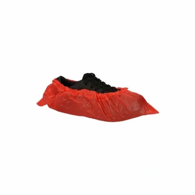 Afbeelding van Hygonorm wegwerp schoenhoesjes ROOD overschoenen waterdicht 100 stuks 40 micron