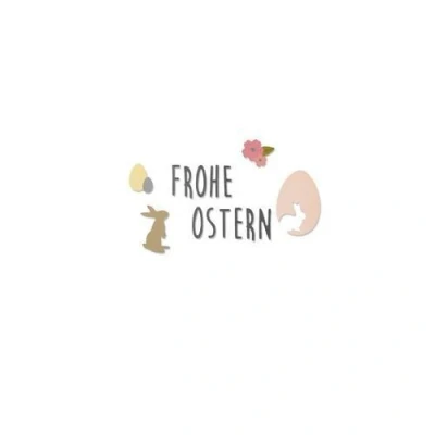 Afbeelding van Sizzix Thinlits Die Set 9PK Frohe Ostern (DE) 662620 (01 18)