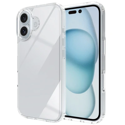 Afbeelding van Apple iPhone 16 Hoesje Kunststof Accezz Backcover/Softcase Transparant Telefoonhoesje Shockproof/Valbescherming
