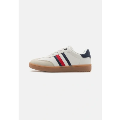 Afbeelding van Tommy Hilfiger JACK Unisex Sneakers laag voor kinderen, Maat: 30, Beige/off white/blue Pu