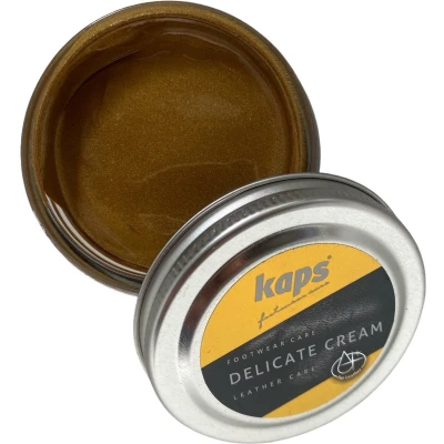 Afbeelding van Kaps Schoencreme schoensmeer verzorgt het leer en geeft glans (406) Oud Goud 50ml