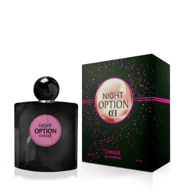 Afbeelding van Chatler Eau De Parfum Night Option Dames 100 Ml Kruidig Zwart