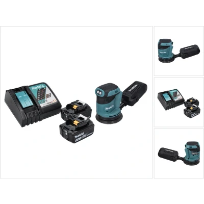 Afbeelding van Makita DBO 180 RT accu excentrische schuurmachine 18 V 125 mm + 2x 5.0 Ah lader