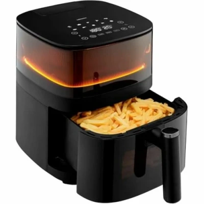 Afbeelding van Medion X10 Airfryer XL Heteluchtfriteuse XXL Frituurmand 5 liter Hetelucht Oven 500 Watt LED display Zwart