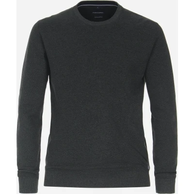 Afbeelding van Casa Moda Casual Regular Fit Trui ronde hals groen, Gestructureerd