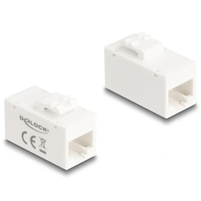 Afbeelding van Delock Keystone Modul RJ45 Buchse zu Cat.6A UTP weiß HQ