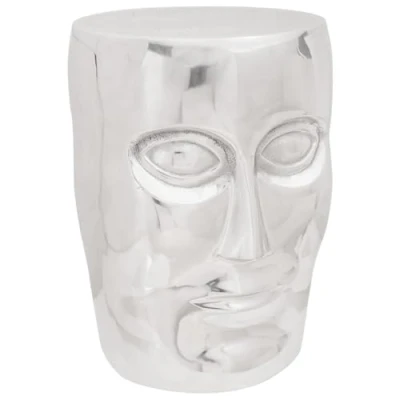 Afbeelding van vidaXL Kruk Zilver Aluminium 33 x 45 cm Stijlvolle Look