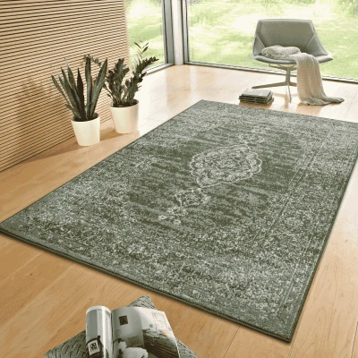 Afbeelding van Vloerkleed Méridional 80x150cm Antraciet Vintage 123vloerkleed.nl is de online webshop voor vloerkleden en woonaccessoires.