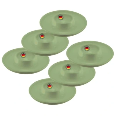 Afbeelding van Westmark 6 eierdopjes, rond, stapelbaar, ø 10 cm, hoogwaardige kunststof, Punto, Groen, 206222EM