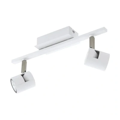 Afbeelding van EGLOÂ VergianoÂ Â spotÂ 2 LichtsÂ wit/nickel mat