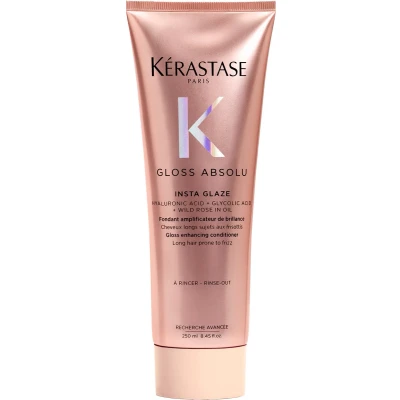 Afbeelding van Kérastase Gloss Absolu Insta Glaze Conditioner Verzachtende Anti Frizz en Ontwarrende Verzorging voor Lang, Pluizig Haar Met Hyaluronzuur 250ml