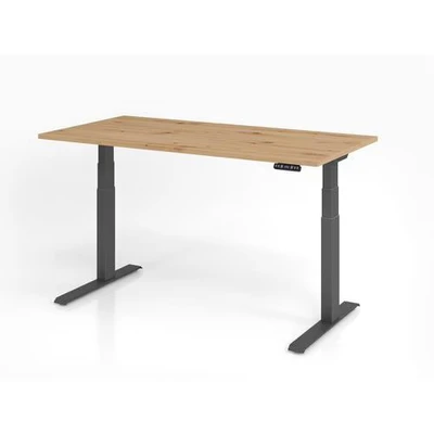 Afbeelding van XDKB 16 G 160x80 Bureau Elektrisch in hoogte verstelbaar 160 x 80 Knoestige Eiken Tafelhoogte I