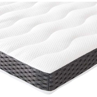 Afbeelding van Amazon Basics Topper, comfortabel, traagschuim, met bandjes, 7 x 90 200 cm