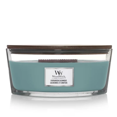 Afbeelding van WoodWick Geurkaars Ellipse Evergreen Cashmere 454 gr