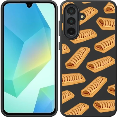 Afbeelding van Cazy Hoesje Zwart geschikt voor Galaxy A36/A56 Frikandelbroodjes