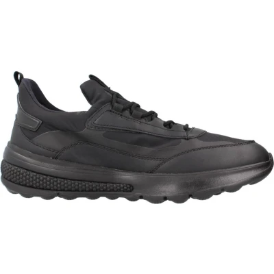 Afbeelding van Geox U Spherica Actif Sneakers laag, Heren, Maat: 41, Black Leer en textiel