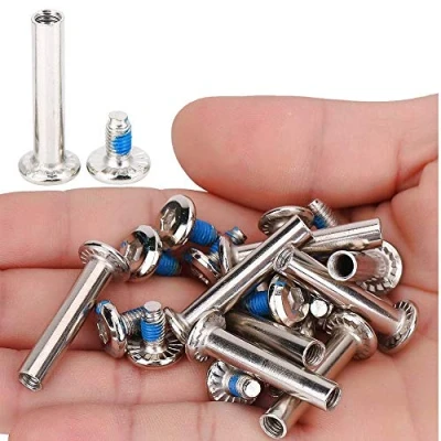 Afbeelding van Vgeby1 10 stuks skating inlineskate wielschroef ijzer vervanging skate wielas inline wielen schroef (31 mm) schroeven