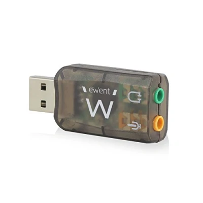 Afbeelding van USB geluidskaart Ewent (USB A naar jack, Virtueel 3D geluid)