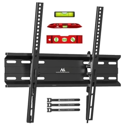 Afbeelding van Maclean TV beugel hpuder steun voor of monitor, max VESA 400x400, 32 70&quot;, 45kg, zwart, MC 748A